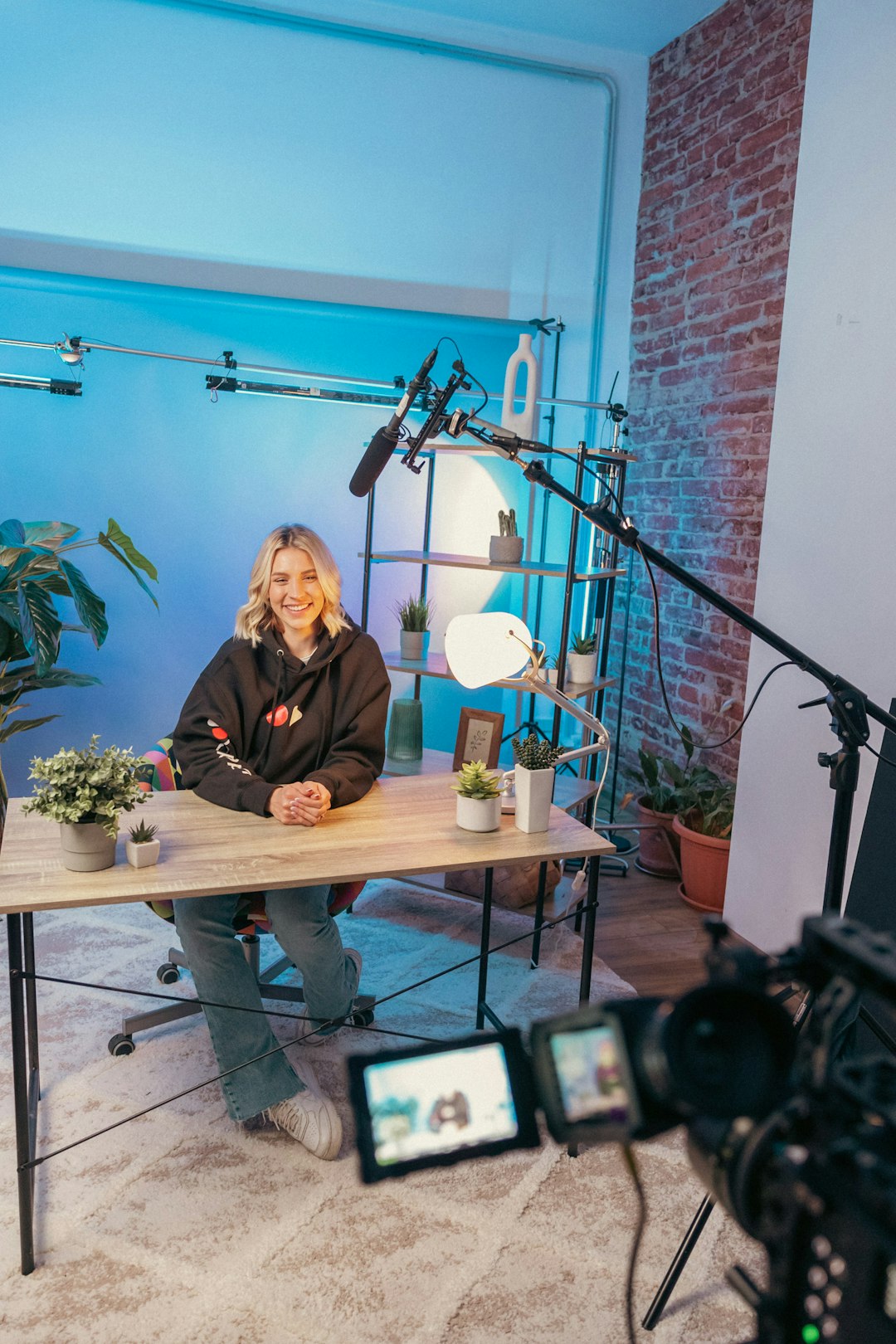 Successful content creator portrait